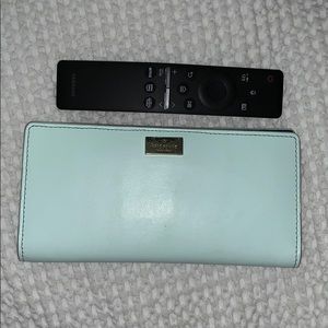 Kate spade turquoise and dark blue wallet